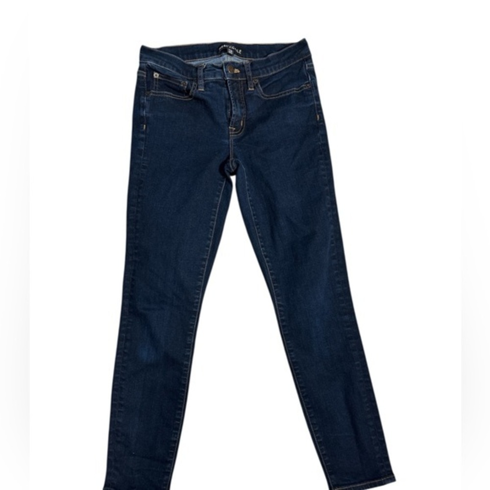 J.Crew Mercantile Womens Skinny Jeans Size 27 Dark Wash Indigo Cotton‎ Blend